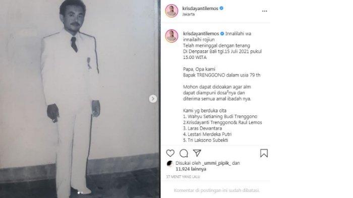 Krisdayanti kabarkan ayahanda meninggal dunia