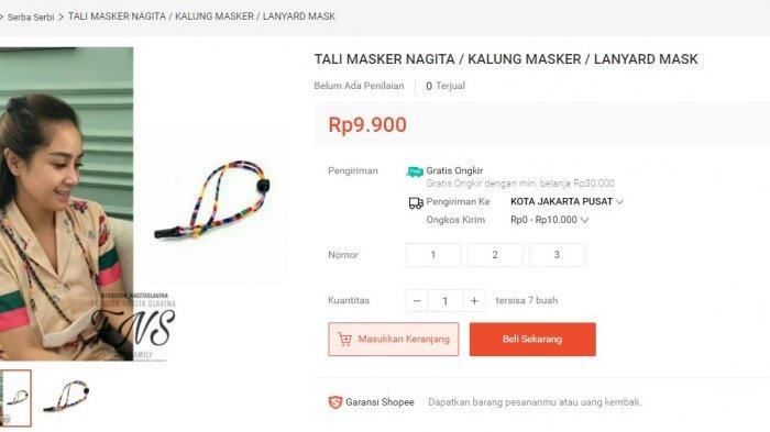 Lanyard masker Nagita.