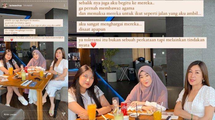 Larissa Chou dan keluarga menjunjung tinggi toleransi dalam beragama