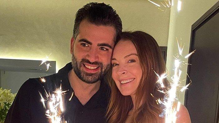 Lindsay Lohan dan suaminya, Bader Shammas.