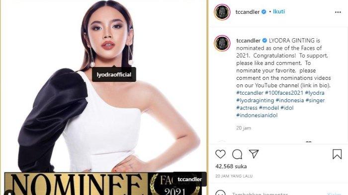 Lyodra masuk nominasi wanita tercantik dunia 2021