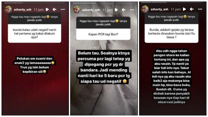 Masih karantina, Ashanty rindu pada keluarga.