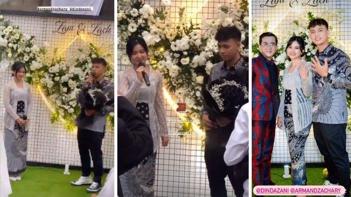 Momen lamaran Adinda Azani dan Armand Zachary