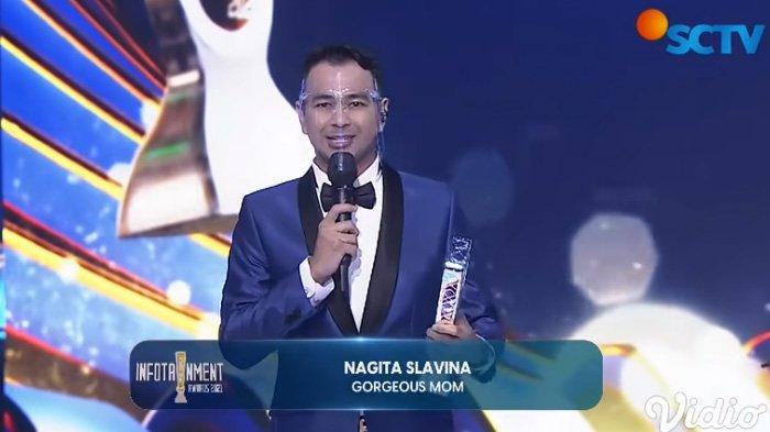 Nagita Slavina yang diwakili Raffi Ahmad raih penghargaan Gorgeous Mom.