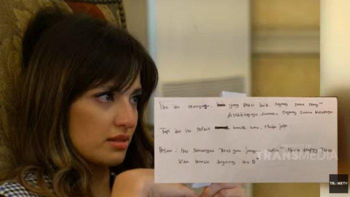 Nia Ramadhani menangis mendapat pesan dari para pegawainya.