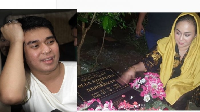 Mendiang Olga Syahputra dan Mak Vera