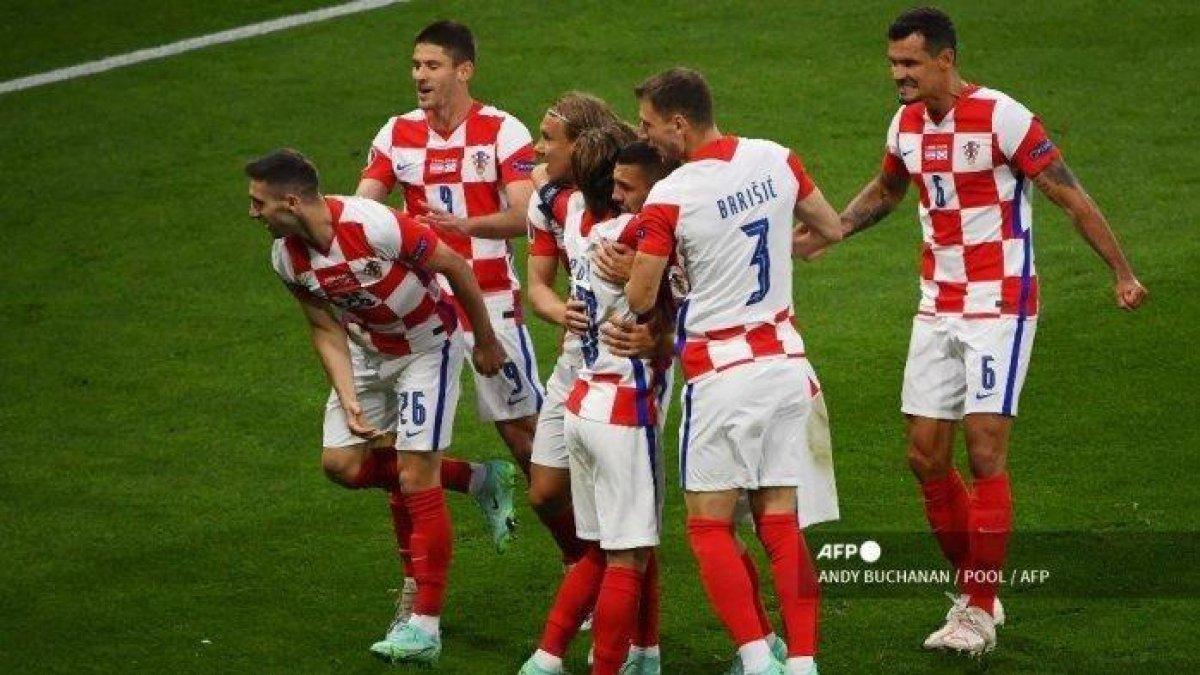 Para pemain timnas Kroasia di Piala Dunia 2022.