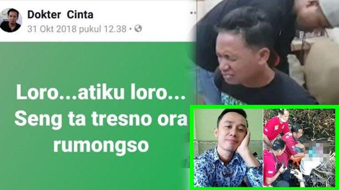 Status Facebook tersangka Aris Susanto di Facebook.