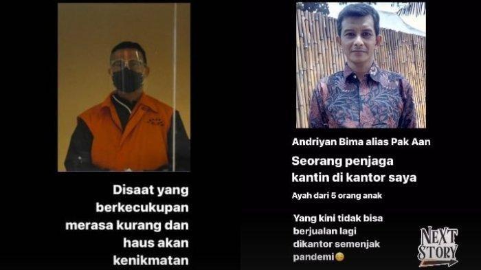 Perbandingan sosok Juliari Batubara dengan penjaga kantin