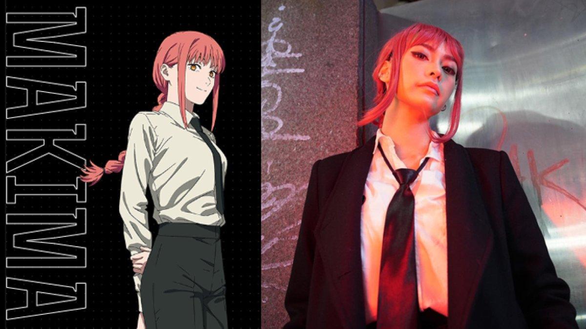 Pesona Tamara Dai cosplay jadi Makima Chainsaw Man.