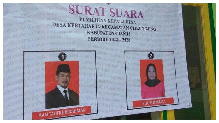 Aan Taufiqqurrahman ajak istrinya untuk bersaing di pilkades Ciamis.