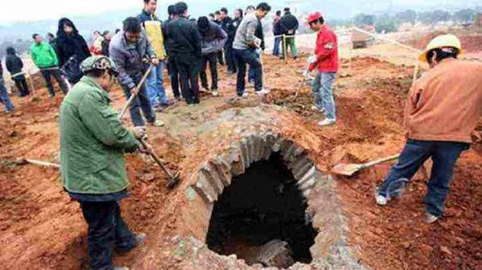 Potret makam Kuno bangsawan Cina.