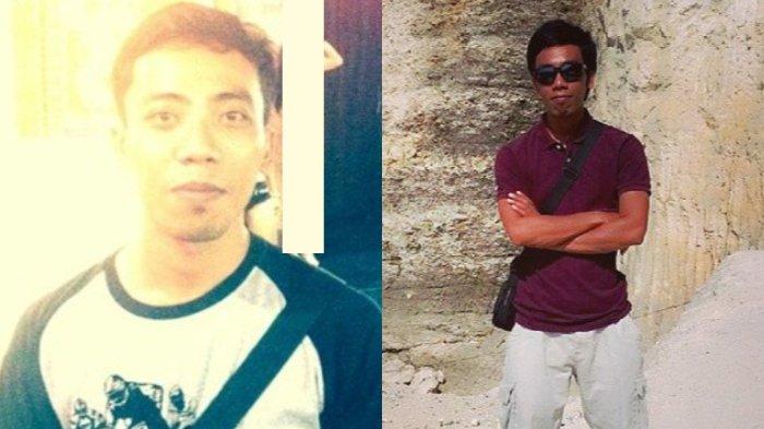 Potret suami Maharani Kemala, Dewa Gede Adiputra saat jualan baju bekas.