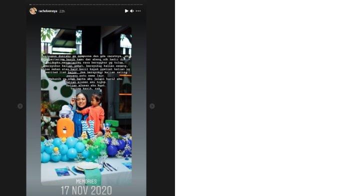 Rachel Vennya bersyukur ada anak-anak di hidupnya.