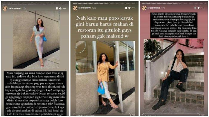 Rachel Vennya diusir satpam saat foto.