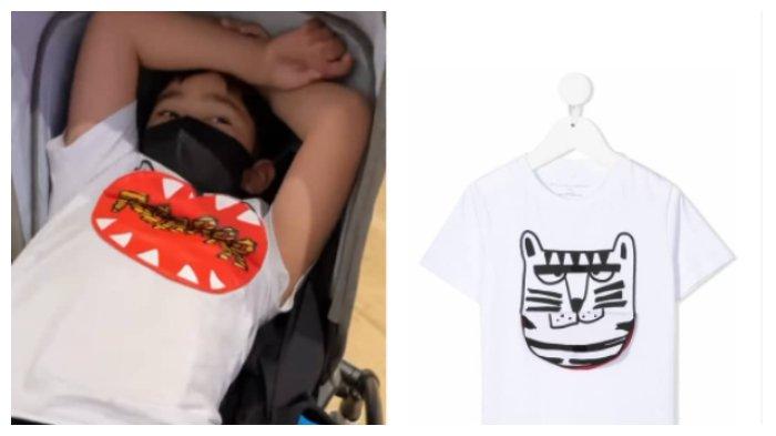 Koleksi kaus warna putih Rafathar.