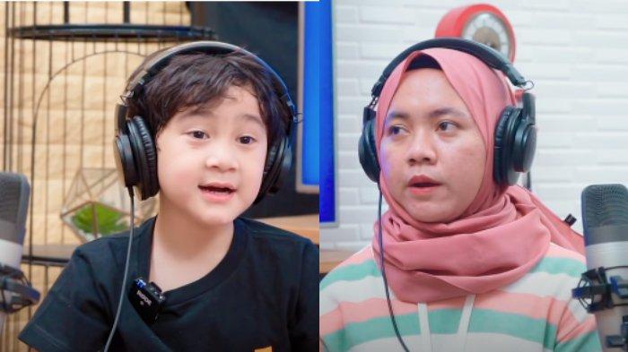 Rafathar Malik Ahmad dan pengasuhnya, mbak Lala
