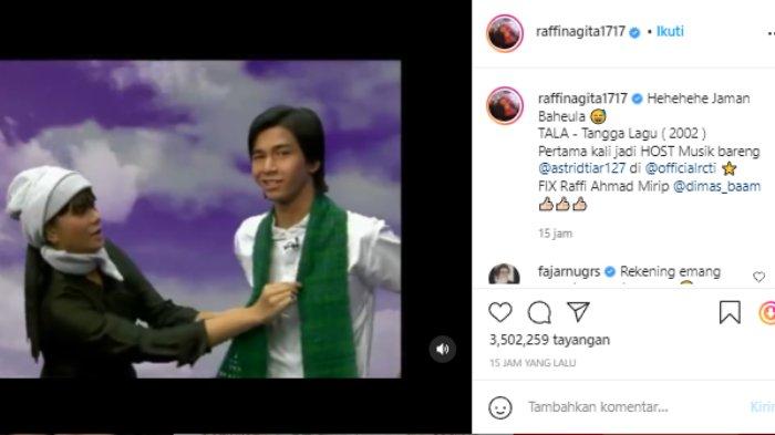 Raffi Ahmad bagi potret lawas jadi host acara musik