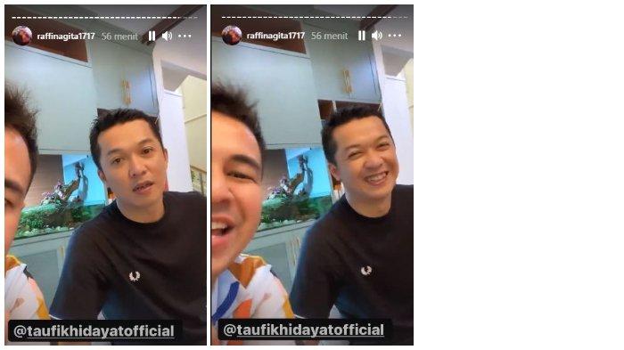 Raffi Ahmad undang mantan pebulutangkis Indonesia, Taufik Hidayat ke rumah.