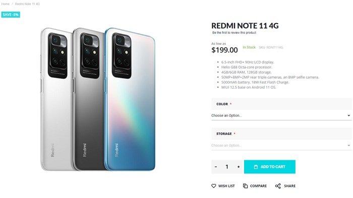 Redmi Note 11 4G.