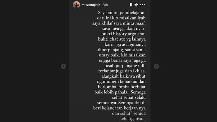 Reza SMASH buka suara usai dirinya disebut memiliki hutang dengan driver taksi online.