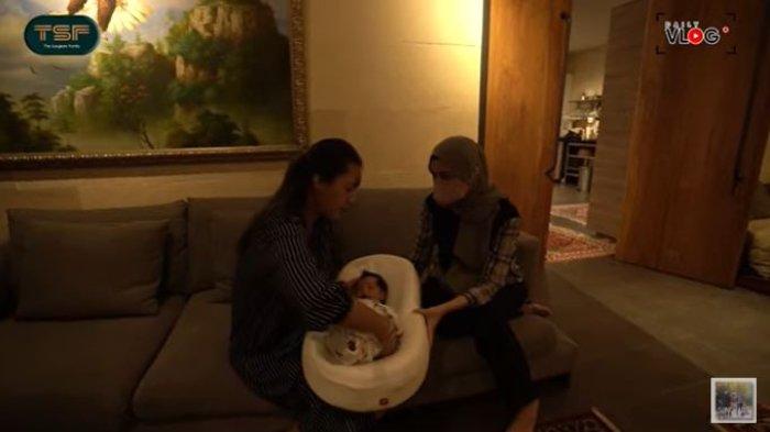 Shireen Sungkar dan Teuku Wisnu jengun anak kedua Baim Wong dan Paula Verhoeven, Kenzo.