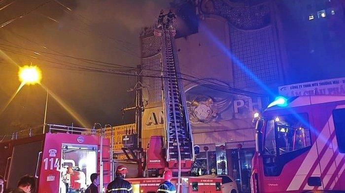 Tempat karaoke di Kota Thuan An di Provinsi Binh Duong, Vietnam terbakar.