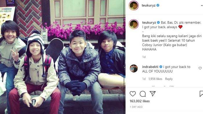 Teuku Rizky unggah potret lawas Coboy Junior, rayakan 10 tahun hari jadi CJR