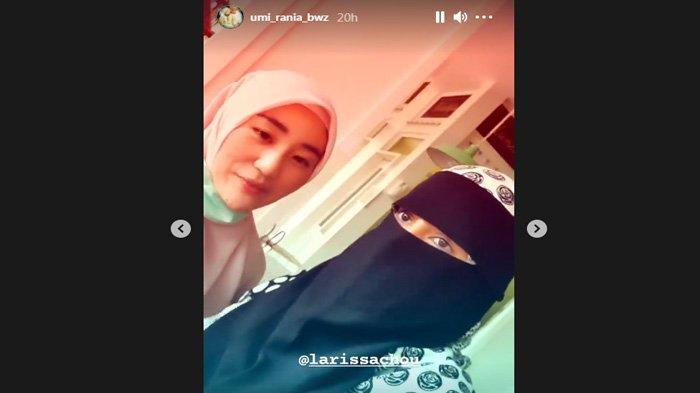 Umi Rania istri kedua almarhum Ustaz Arifin Ilham beri doa untuk Larissa Chou.