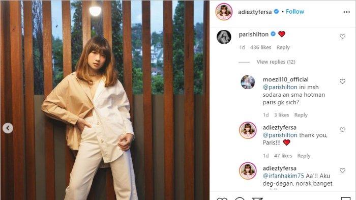 Unggahan Adiezty Fersa dikomentari Paris Hilton