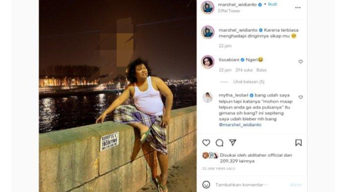 Unggahan Marshel Widianto yang bisa menimbulkan.
