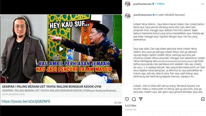 Ustaz Yusuf Mansur murka kasusnya melebar ke mana-mana.