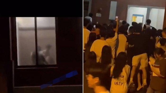 Viral sepasang mahasiswa ketahuan berhubungan badan di toilet kampus dan jadi tontonan.