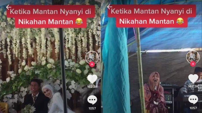 Viral Video Cewek Nyanyi di Pernikahan Mantan