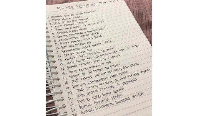 Wishlist Wirda Mansur 10 tahun ke depan