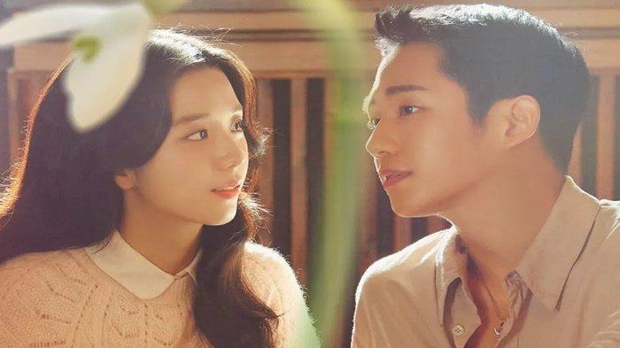 Poster drama Snowdrop yang dibintangi Jisoo BLACKPINK dan aktor Jung Hae-in