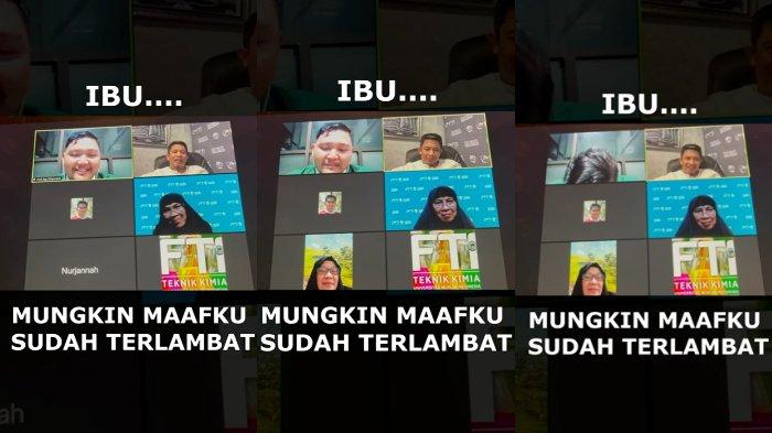 Momen haru terjadi saat ujian skripsi mahasiswa Teknik Kimia Fakultas Teknologi Industri Universitas Muslim Indonesia (UMI) Makassar.