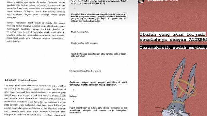 Arya Saloka beberkan kondisi Aldebaran setelah bangun dari koma
