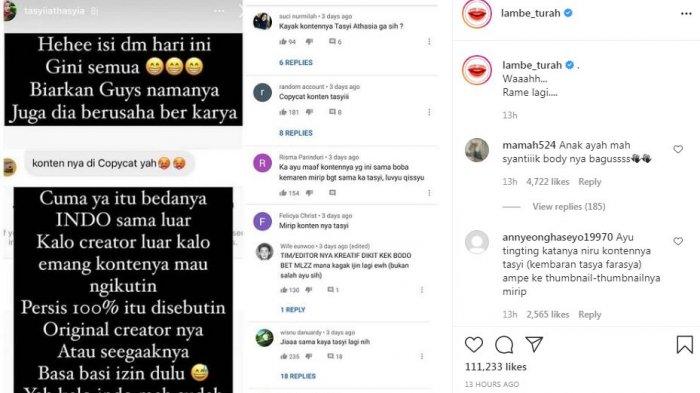 Ayu Ting Ting dituding plagiat konten kembaran Tasya Farasya.