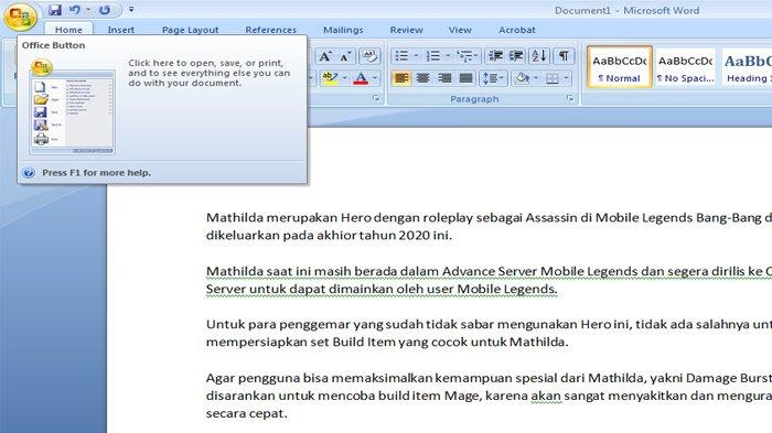 Cara Simple Merubah File Document Menjadi File PDF, Langsung di Aplikasi Microsoft Word