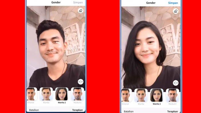 Cara Edit Filter Cowok jadi Cewek