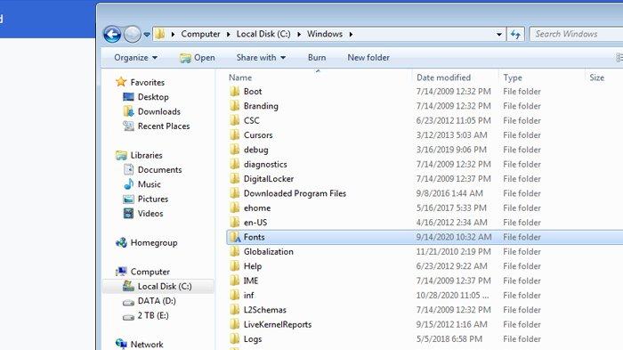 Cara Tambah Font Untuk Windows