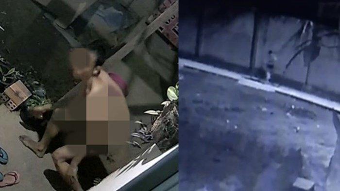 ISTIMEWA
Tangkapan Layar CCTV pemilik rumah di Kawasan Jakabaring Palembang yang memperlihatkan seorang pencuri sepeda yang beraksi telanjang bulat.