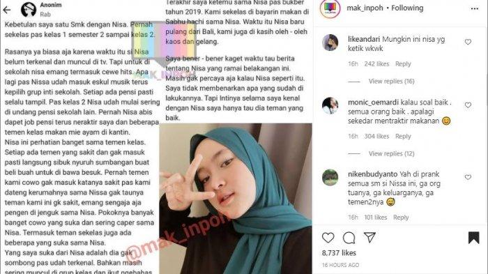Cerita Teman Nissa Sabyan Soal Kebaikan