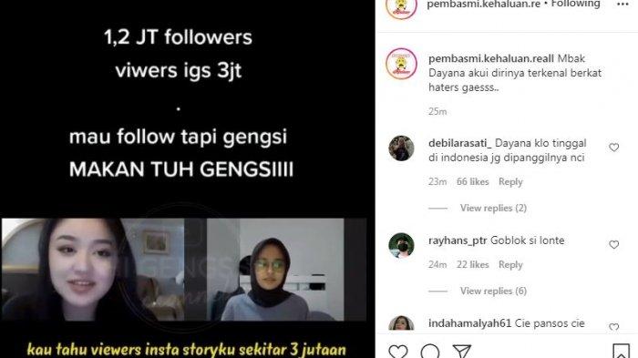Dayana sesumbar kini makin terkenal berkat banyak haters