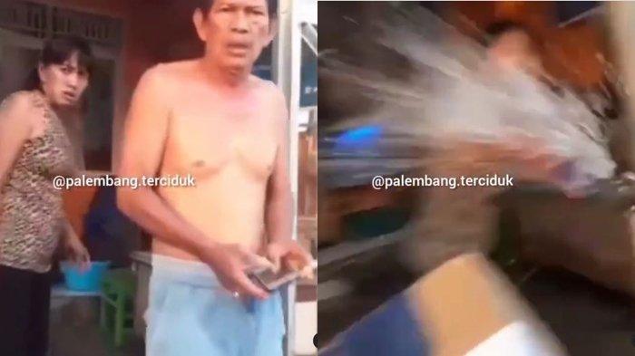 Tangkapan Layar Rekaman Video Kurir Terhadap Barang Pesanan yang Ditolak (Instagram @palembang.terciduk)