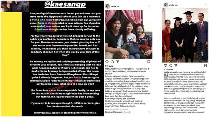 Luahan Kekecewaan Teman Kaesang Pangarap via Insta Story, Sabtu (6/3/2021)