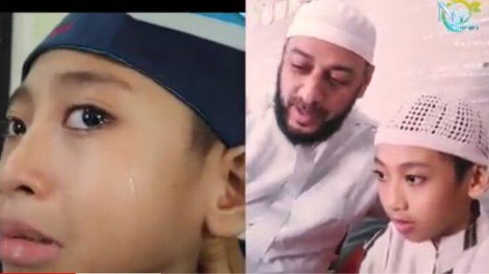 Naja Hudia, Hafiz Qur'an Cilik tak henti menangis atas meninggalnya Syekh Ali Jaber