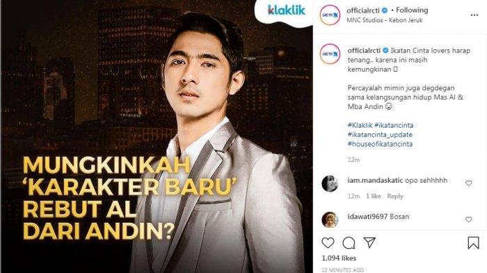 Pemain baru Ikatan Cinta bakal rebut Al dari Andin?