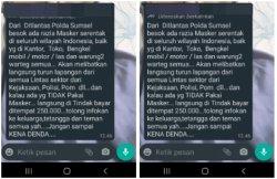 Heboh Pesan Berantai Akan Ada Razia Masker Ditlantas, Ternyata Hoaks, Ini Imbauan Dirlantas Polda